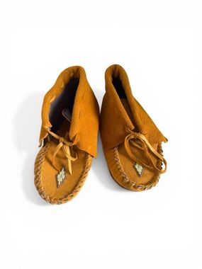 Handmade Authentic Artisan Beaded Indigenous Slippers
